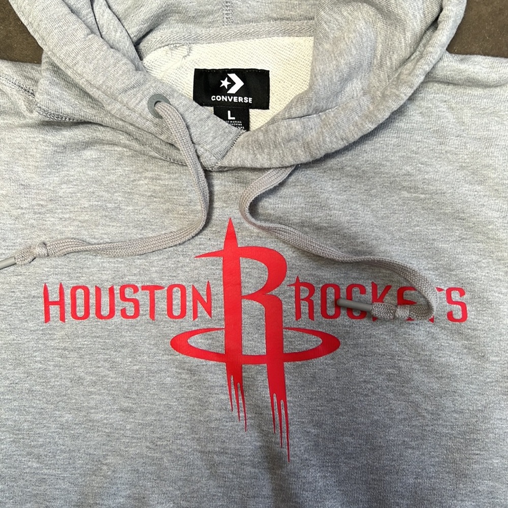 Converse Mens Houston Rockets sweatshirt Grey size XL - Picture 4 of 7